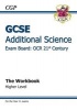 GCSE Additional Science OCR 21st Century Workbook - Higher (A*-G Course) (Paperback) - CGP Books Photo