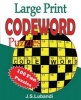 Large Print Codeword Puzzles (Large print, Paperback, large type edition) - J S Lubandi Photo