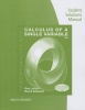 Calculus of a Single Variable - Student Solutions Manual (Paperback, 10th) - Cengage Photo