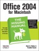 Office 2004 for Macintosh - The Missing Manual (Paperback) - Nan Barber Photo