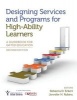 Designing Services and Programs for High-Ability Learners - A Guidebook for Gifted Education (Paperback, 2nd Revised edition) - Rebecca D Eckert Photo