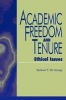 Academic Tenure and Freedom - Ethical Issues (Paperback, New) - Richard TDe George Photo