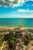 An Aerial View of the Bournemouth Coast in England - Blank 150 Page Lined Journal for Your Thoughts, Ideas, and Inspiration (Paperback) - Unique Journal Photo