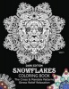 Snowflake Coloring Book Dark Edition Vol.1 - The Cross & Mandala Patterns Stress Relief Relaxation (Paperback) - Snowflake Cross Photo