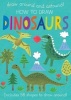 How to Draw Dinosaurs - Includes 58+ Shapes to Draw Around! (Hardcover) - Elizabeth Golding Photo