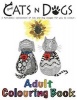 Cats and Dogs Adult Colouring Book - In This A4 46 Page Adult Colouring Book, We Have Put Together a Fantastic Collection of Cats and Dogs. Our Books Are Created to Inspire, Motivate and Make You Smile. We Hope You Enjoy All These Benefits When Colouring  Photo