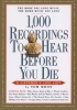 1000 Recordings to Hear Before You Die (Paperback) - Tom Moon Photo