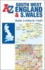 South West England & South Wales Road Map (Sheet map, folded) -  Photo