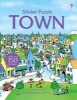 Sticker Puzzle Town (Paperback) - Susannah Leigh Photo