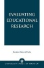 Evaluating Educational Research (Paperback) - Gordon Edward Fuchs Photo