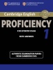 Cambridge English Proficiency 1 for Updated Exam Student's Book with Answers - Authentic Examination Papers from  (Paperback) - Cambridge ESOL Photo