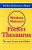 's Pocket Thesaurus (Paperback) - Merriam Webster Photo