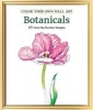 Color Your Own Wall Art Botanicals - 25 Color-by-Number Designs (Paperback) - Adams Media Photo