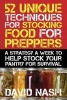 52 Unique Techniques for Stocking Food for Preppers - A Strategy a Week to Help Stock Your Pantry for Survival (Paperback) - David Nash Photo