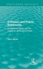 Criticism and Public Rationality - Professional Rigidity and the Search for Caring Government (Hardcover) - Harry W Smart Photo