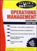 Schaum's Outline of Operations Management (Paperback, New ed of 2nd revised ed) - Joseph G Monks Photo