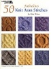 50 Fabulous Knit Aran Stitches (Paperback) - Rita Weiss Photo