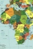 A Map of the Countries in Africa - Blank 150 Page Lined Journal for Your Thoughts, Ideas, and Inspiration (Paperback) - Unique Journal Photo