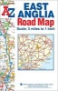 East Anglia Road Map (Sheet map, folded, 30th Revised edition) - Geographers A Z Map Co Ltd Photo