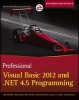 Professional Visual Basic 2012 and .NET 4.5 Programming (Paperback, New) - Bill Sheldon Photo