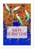 Art Deco Birds and Flowers Mother's Day Greeting Card (Miscellaneous printed matter) - Laughing Elephant Photo