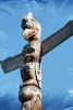 Totem Pole and Blue Sky in Canada - Blank 150 Page Lined Journal for Your Thoughts, Ideas, and Inspiration (Paperback) - Unique Journal Photo