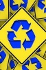 A Whole Bunch of Recycle Signs - Blank 150 Page Lined Journal for Your Thoughts, Ideas, and Inspiration (Paperback) - Unique Journal Photo