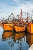 Orange Fishing Boats in Mar del Plata Argentina Journal - 150 Page Lined Notebook/Diary (Paperback) - Cs Creations Photo