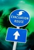 Hurricane Evacuation Route Sign Journal - 150 Page Lined Notebook/Diary (Paperback) - Cool Image Photo