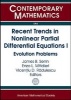 Recent Trends in Nonlinear Partial Differential Equations - Evolution Problems (Microfilm) - James B Serrin Photo