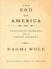 The End of America - Letter of Warning to a Young Patriot (Standard format, CD, Unabridged) - Naomi Wolf Photo