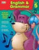 English & Grammar Workbook, Grade 5 (Paperback) - Brighter Child Photo