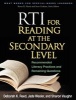 RTI for Reading at the Secondary Level - Recommended Literacy Practices and Remaining Questions (Paperback) - Deborah K Reed Photo