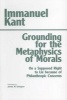 Grounding for the Metaphysics of Morals (Paperback, 3rd Revised edition) - Immanuel Kant Photo