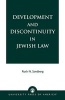 Development and Discontinuity in Jewish Law (Paperback) - Ruth N Sandberg Photo