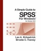 A Simple Guide to SPSS, Version 16.0 (Paperback, 9) - Lee A Kirkpatrick Photo