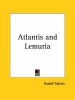 Atlantis and Lemuria (1911) (Paperback) - Rudolf Steiner Photo