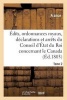 Edits, Ordonnances Royaux, Declarations Et Arrets Du Conseil D'Etat Du Roi: Le Canada Tome 2 (French, Paperback) - France Photo