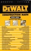 Dewalt Construction Math Quick Check - Extreme Duty Edition (Spiral bound) - Christopher Prince Photo