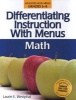 Differentiating Instruction with Menus - Middle School Math (Paperback) - Laurie E Westphal Photo