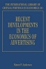 Recent Developments in the Economics of Advertising (Hardcover) - Simon P Anderson Photo