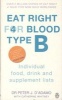 Eat Right for Blood Type B - Individual Food, Drink and Supplement Lists (Paperback) - Peter J DAdamo Photo