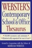 Webster's Contemporary School & Office Thesaurus (Paperback) - Merriam Webster Photo