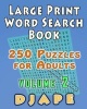 Large Print Word Search Book - 250 Puzzles for Adults (Large print, Paperback, large type edition) - DJ Ape Photo