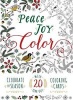 Peace. Joy. Color. - Celebrate the Season with 20 Tear-Out Coloring Cards (Paperback) - Adams Media Photo