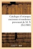 Catalogue D'Estampes Anciennes Et Modernes Provenant de M. N (French, Paperback) - Sans Auteur Photo