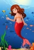 Little Mermaid Under the Sea Journal - 150 Page Lined Notebook/Diary (Paperback) - Cool Image Photo