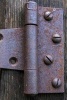 A Rusty Old Barn Door Hinge - Blank 150 Page Lined Journal for Your Thoughts, Ideas, and Inspiration (Paperback) - Unique Journal Photo