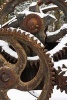 Website Password Organizer Cool Rusty Gears in the Snow - Password/Login/Website Keeper/Organizer Never Worry about Forgetting Your Website Password or Login Again! (Paperback) - Unique Journal Photo