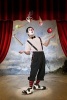 A Mime Juggling at the Carnival - Blank 150 Page Lined Journal for Your Thoughts, Ideas, and Inspiration (Paperback) - Unique Journal Photo